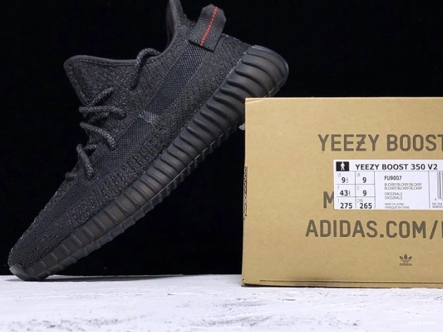 Static Boost 350 (Reflective) Black V2 Adidas Yeezy FU9007 - 0830